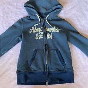 Abercrombie & Fitch Vintage Blue Zip-Up